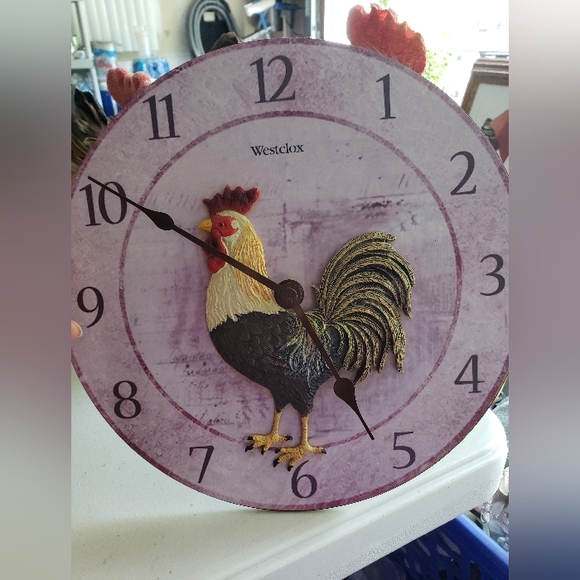 2 roosters and a clock - Picture 4 of 7